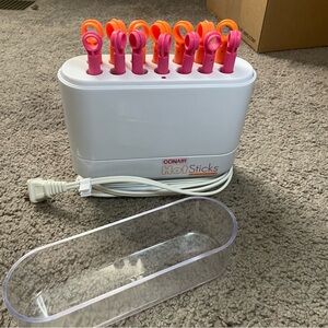 ConAir Hot Sticks Hair Setter Orange Pink Hot Tool Beauty Lux Rollers Heat